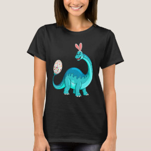 Camiseta Dinosaurio T Rex Rabbit Ear Cargando Huevo Día de 