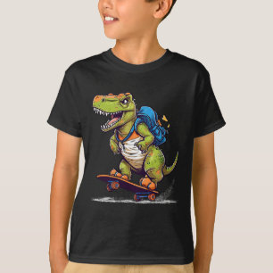 Camiseta Dinosaurio T Rex Skateboarding Genial Skateboardin