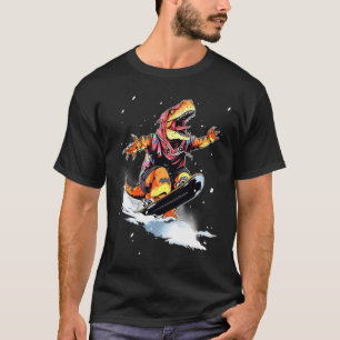 Camiseta Dinosaurio T-rex Snowboard Snowboard Snowboarder G