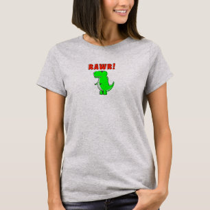 Camiseta Dinosaurio T-Rex, Un Personalizado Verde Aburrido