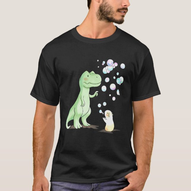 Camiseta Dinosaurio T Rex Y Cerdo De Guinea (Anverso)