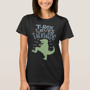 Camiseta Dinosaurio Taekwondo I Karate Chica Autodefensa Re