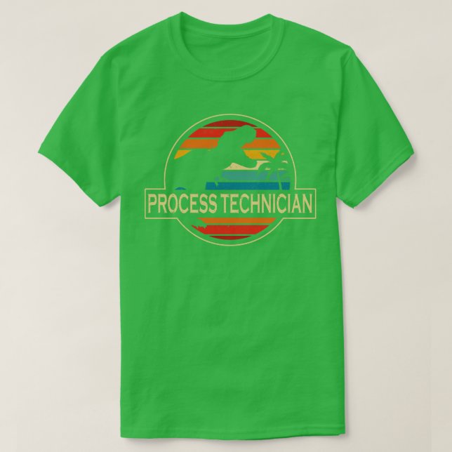 Camiseta Dinosaurio técnico de procesos (Diseño del anverso)