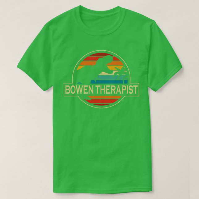 Camiseta Dinosaurio Terapista Bowen (Diseño del anverso)