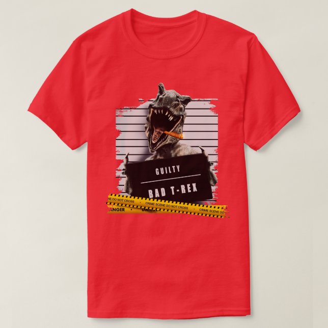 Camiseta Dinosaurio Thug (Diseño del anverso)