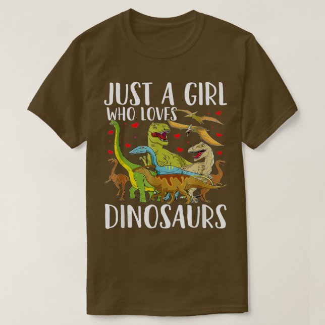 Camiseta Dinosaurio: Un Chica que ama a los dinosaurios Bra (Diseño del anverso)