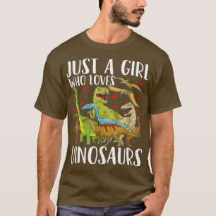 Camiseta Dinosaurio: Un Chica que ama a los dinosaurios Bra