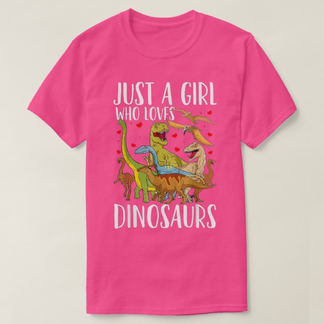 Camiseta Dinosaurio: Un Chica que ama a los dinosaurios Bra (Diseño del anverso)