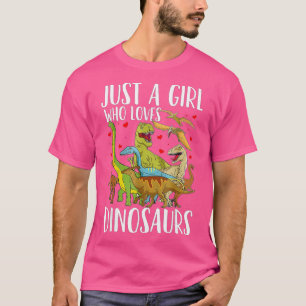 Camiseta Dinosaurio: Un Chica que ama a los dinosaurios Bra