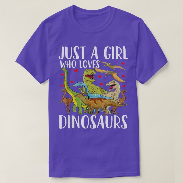 Camiseta Dinosaurio: Un Chica que ama a los dinosaurios Bra (Diseño del anverso)