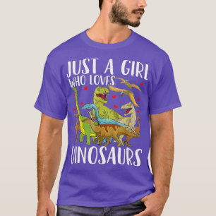 Camiseta Dinosaurio: Un Chica que ama a los dinosaurios Bra