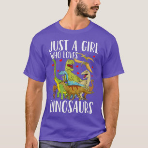 Camiseta Dinosaurio: Un Chica que ama a los dinosaurios Bra