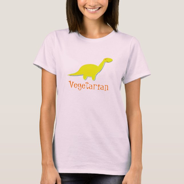 Camiseta Dinosaurio vegetariano (Anverso)