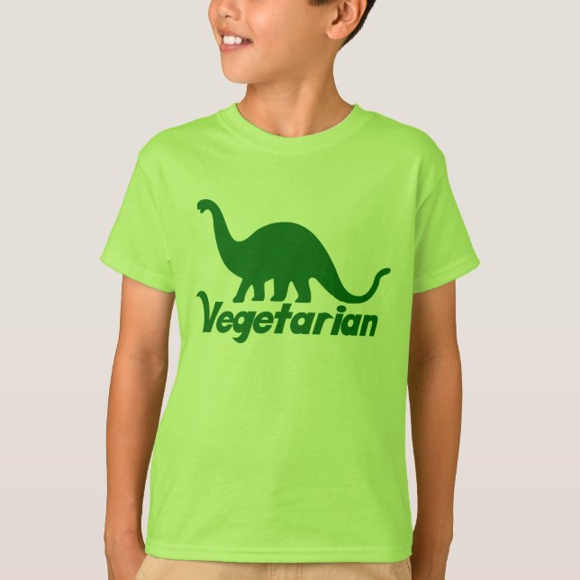Camiseta Dinosaurio vegetariano (Anverso)
