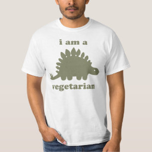 Camiseta Dinosaurio vegetariano del Stegosaurus - verde