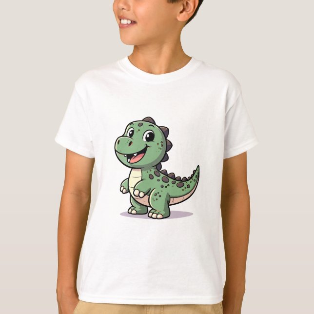 Camiseta Dinosaurio verde (Anverso)