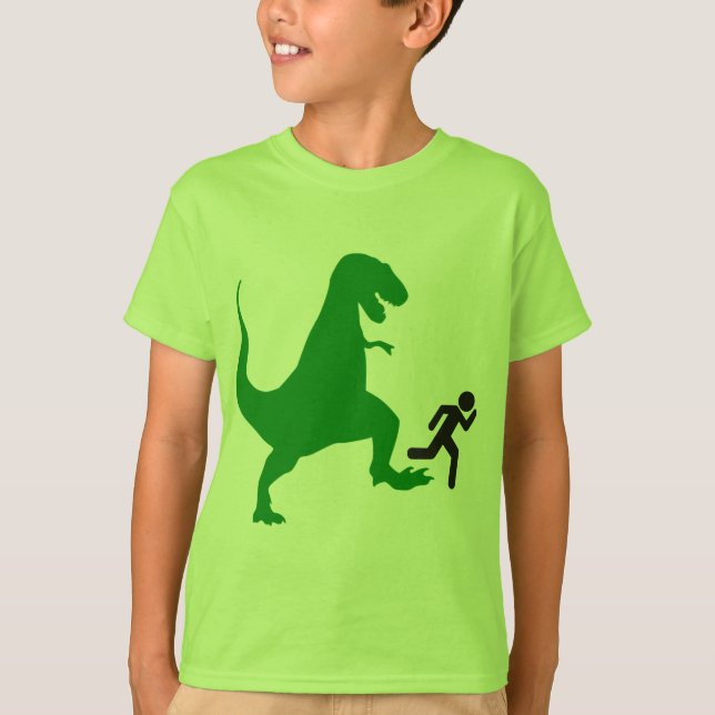 Camiseta Dinosaurio verde del niño (Anverso)