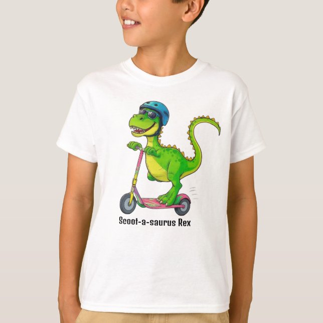 Camiseta Dinosaurio Verde Genial (Anverso)