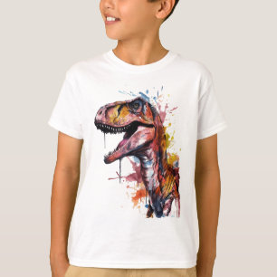 Camiseta Dinosaurio Vibrante Velociraptor