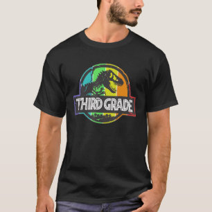 Camiseta Dinosaurio Vintage Rex Tercer Grado De Preescolar 