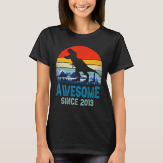 Camiseta Dinosaurios 10 años de edad asombrosos Si