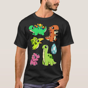 Camiseta Dinosaurios Adorables para Bebés Cute