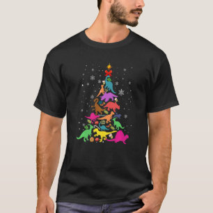 Camiseta Dinosaurios Árbol de Navidad Rex Idea Niños y Dino