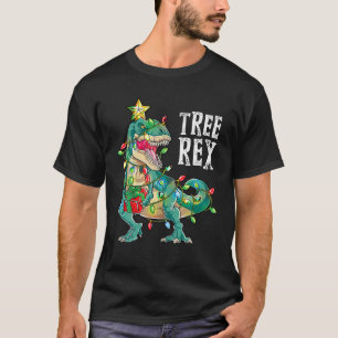Camiseta Dinosaurios Árbol de Navidad Rex Pajamas Hombres N