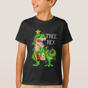 Camiseta Dinosaurios Árbol de Navidad Rex Pajamas Hombres N
