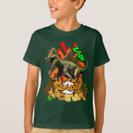 Camiseta Dinosaurios arte cómico volcán zap arte prehistóri