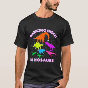 Camiseta Dinosaurios Bailando Disco Demuestran Ser Un Regal