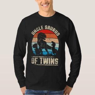 Camiseta Dinosaurios bailando juntos tía feliz tío Saurus