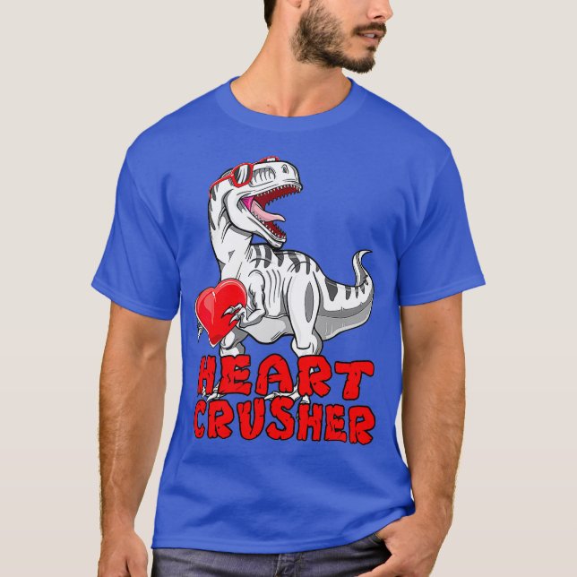 Camiseta Dinosaurios Camisas Día de San Valentín Crusher T (Anverso)