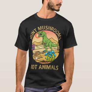 Camiseta Dinosaurios cazan hongos morales no desierto de an
