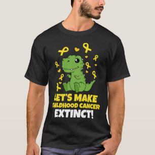 Camiseta Dinosaurios Cinta de Oro Hagamos que el Cáncer Inf