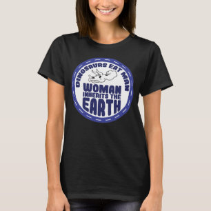 Camiseta Dinosaurios comen a un hombre hereda el Día de la