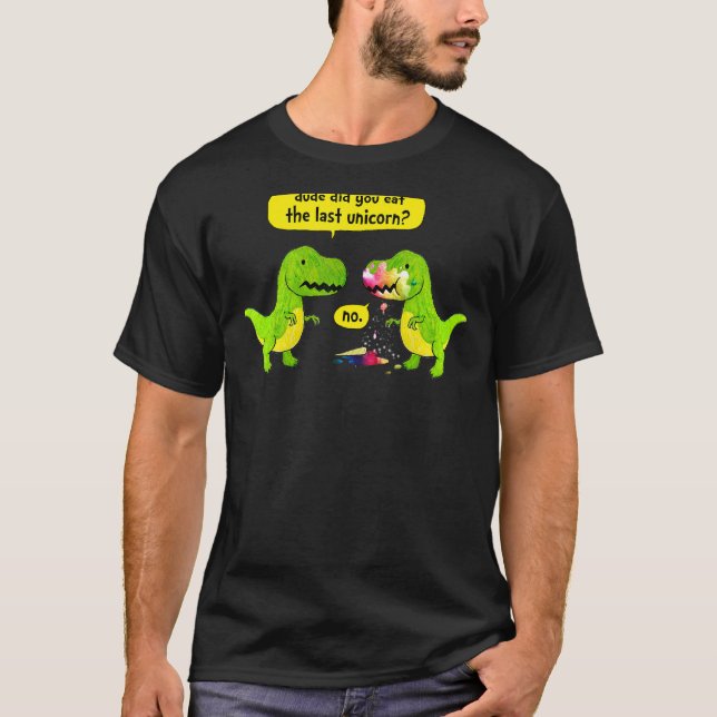 Camiseta Dinosaurios Comen Dino Unicornio Para Niños Chicas (Anverso)