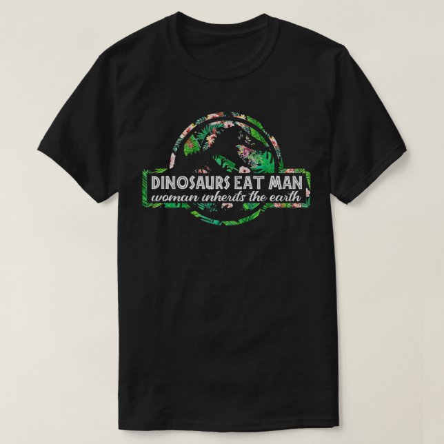 Camiseta Dinosaurios Comen Hombre Mujer Hereda La Tierra 2 (Diseño del anverso)