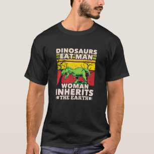 Camiseta Dinosaurios Comen Hombre Mujer Hereda La Tierra Di