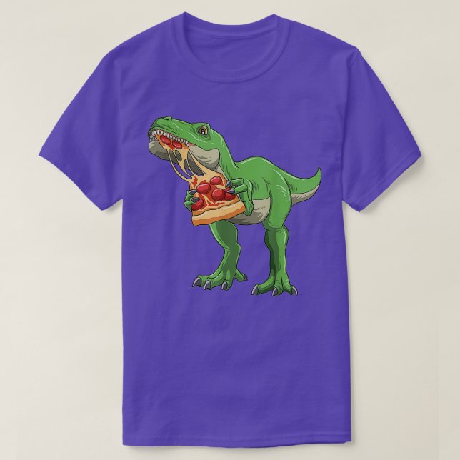 Camiseta Dinosaurios comiendo pizza TRex Pizza Amantes Pizz (Diseño del anverso)