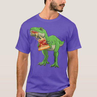 Camiseta Dinosaurios comiendo pizza TRex Pizza Amantes Pizz
