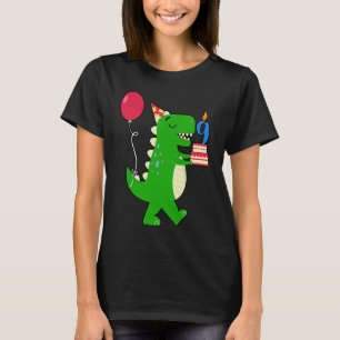 Camiseta Dinosaurios Cumpleaños Globos De Humor De Noveno A