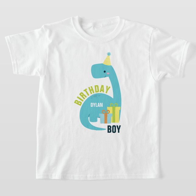 Camiseta Dinosaurios Cumpleaños Temático (Distribución)
