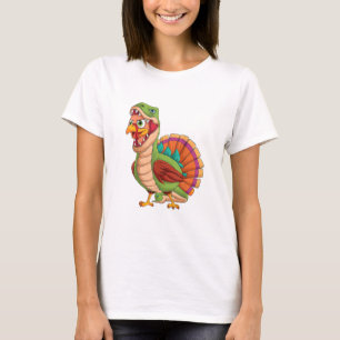 Camiseta Dinosaurios de Acción de Gracias Niños Turquía Sau