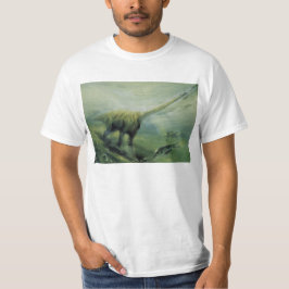 Camiseta Dinosaurios de época, Brachiosaurus nadando en el