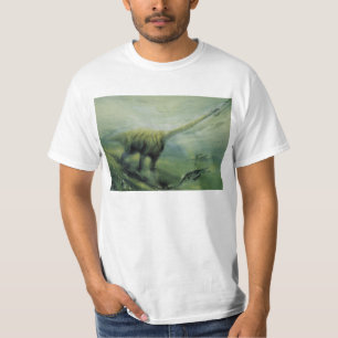Camiseta Dinosaurios de época, Brachiosaurus nadando en el 