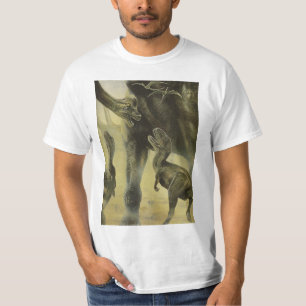 Camiseta Dinosaurios de época, torvosauro y brachiosaurio