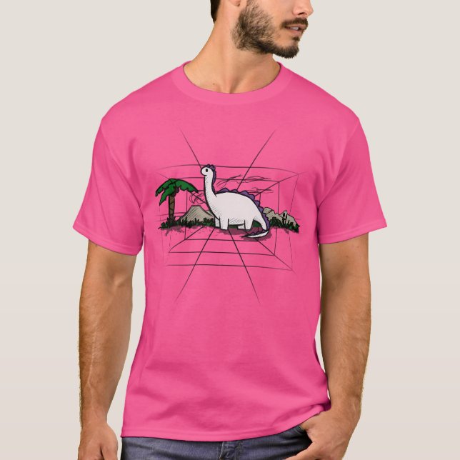 Camiseta Dinosaurios de espacio de tiempo (Anverso)
