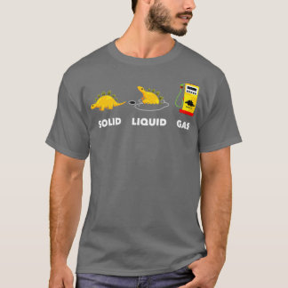 Camiseta Dinosaurios de la ciencia estatal de los gases líq
