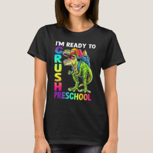 Camiseta Dinosaurios De La Escuela Preescolar De Crush Regr